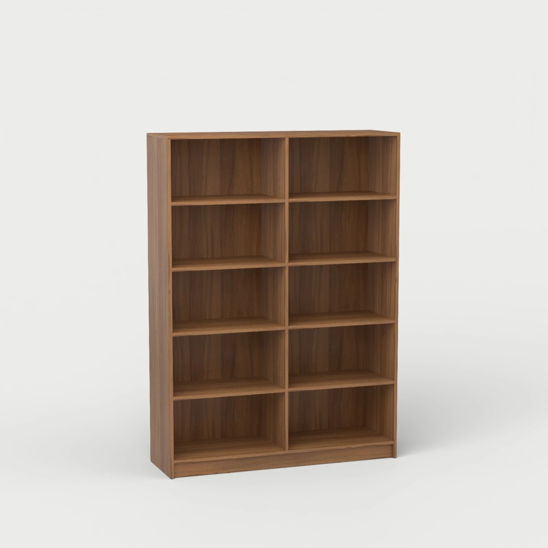 Biblioteczka na książki orzech