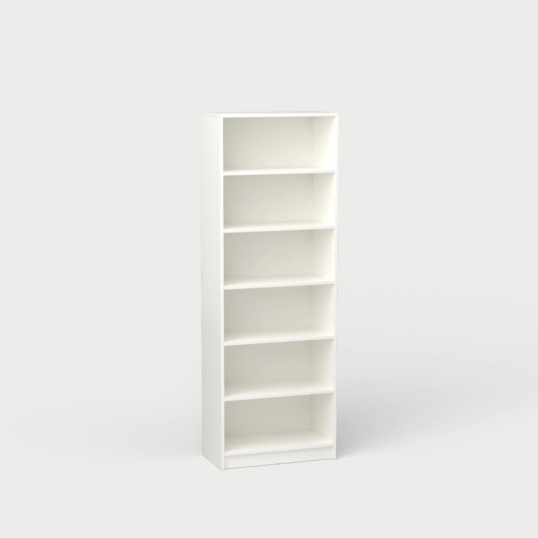 Biała biblioteczka na książki