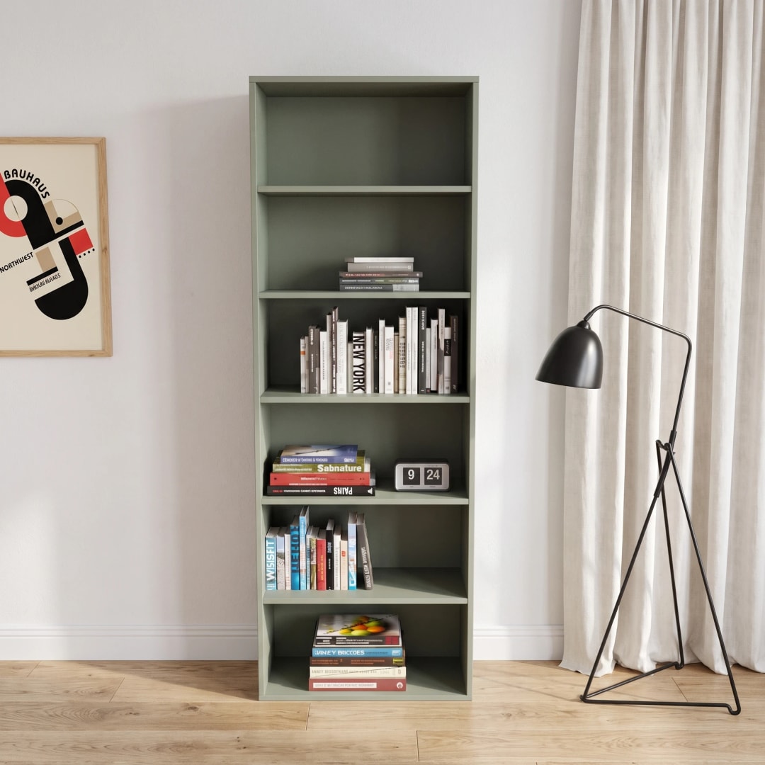 Oliwkowa biblioteczka na książki